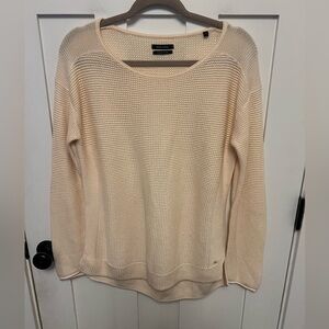 Marc O'Polo Cream Crew Neck Pullover Sweater Size Small Organic Cotton